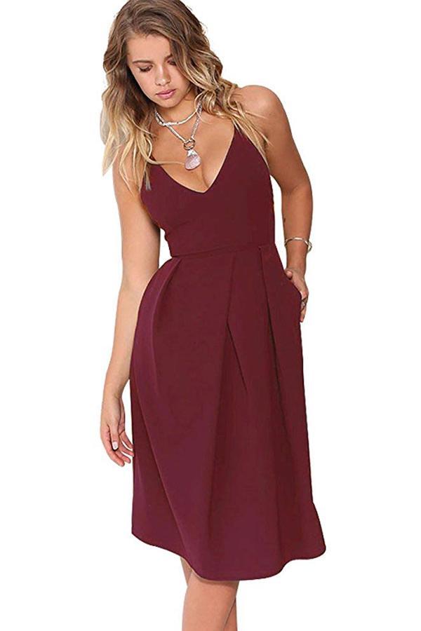 Plunging neckline wedding guest hotsell