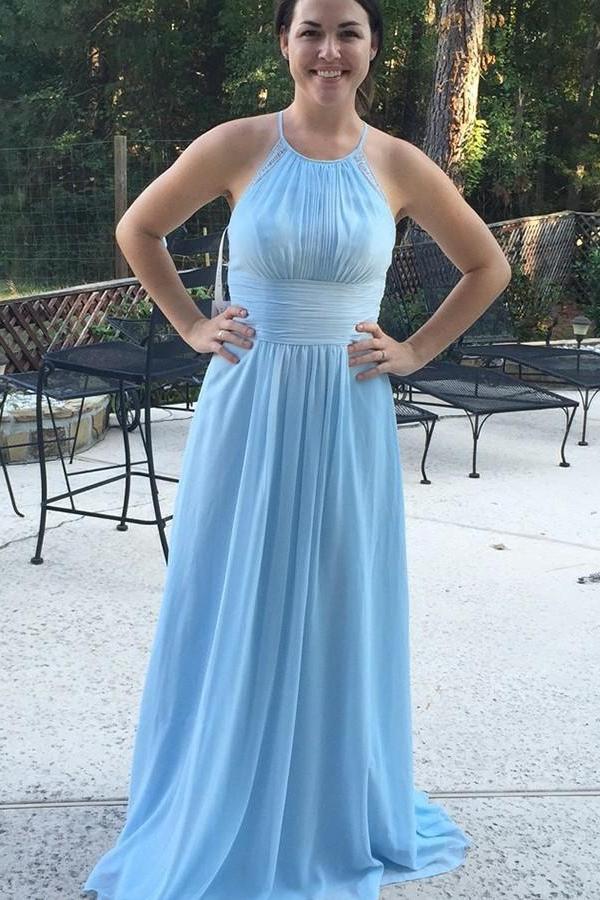 Sky blue dress for on sale bridesmaid